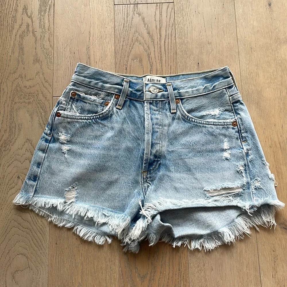 Agolde Parker Vintage Cut Off Short - Picture 4 of 14